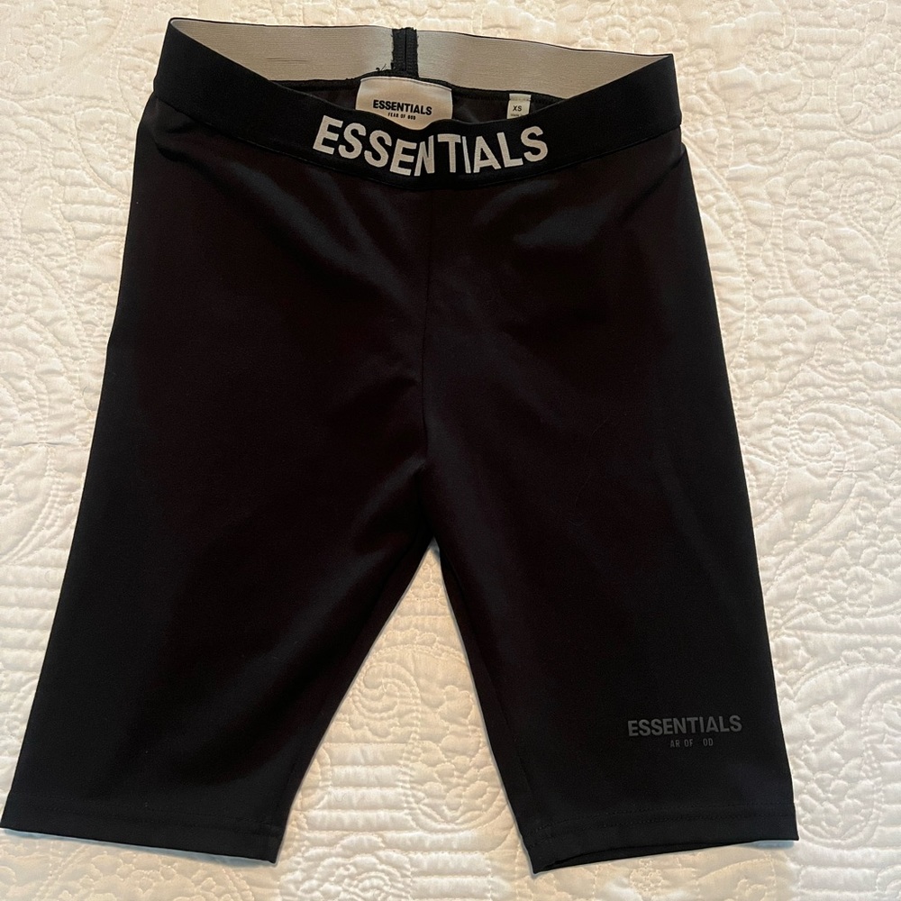 Like new Essentials biker shorts